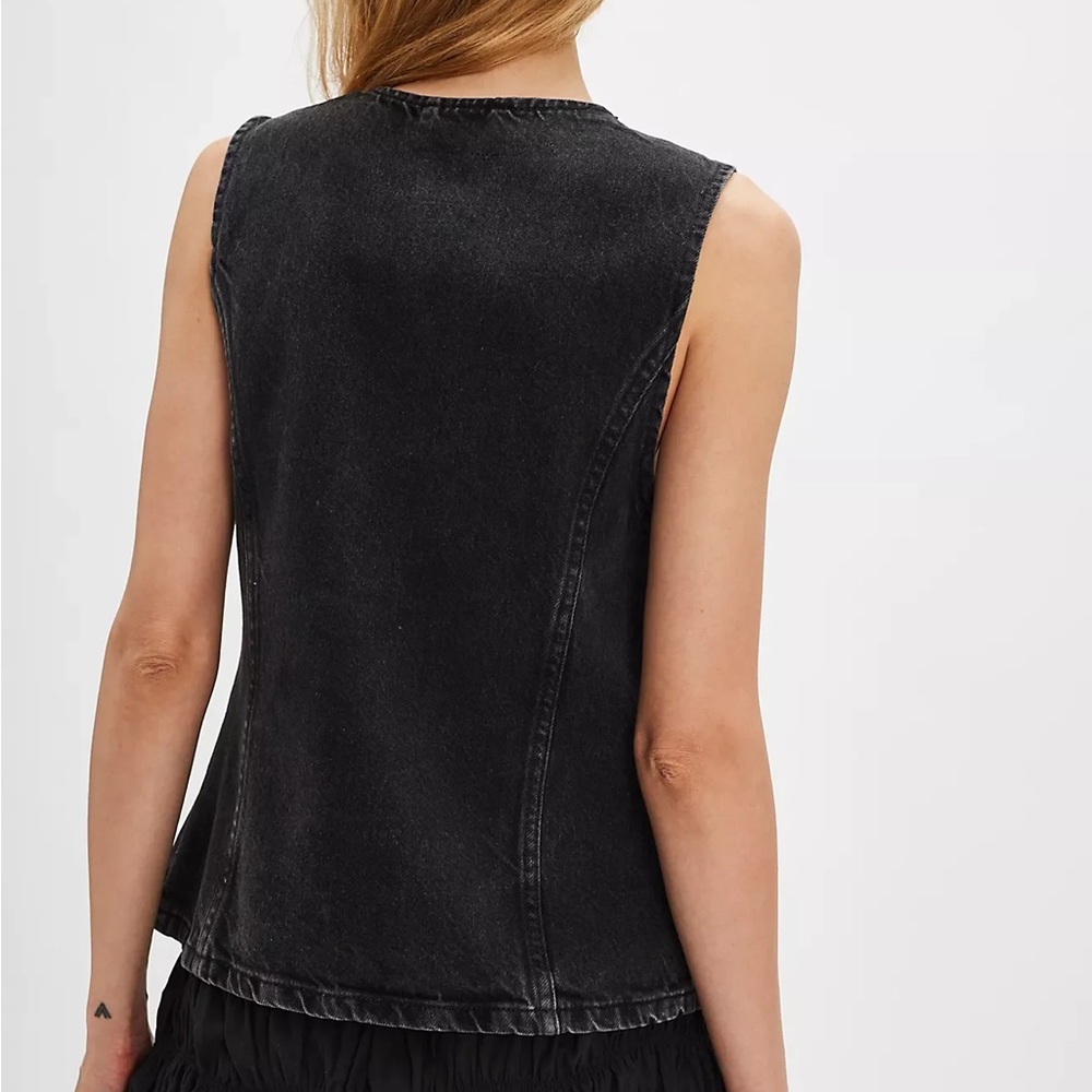Free People Aimee Denim Vest - Picture 3 of 3